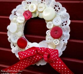 how to make vintage button wreath ornaments, christmas decorations, crafts, seasonal holiday decor, wreaths, Vintage Button Wreath Ornament