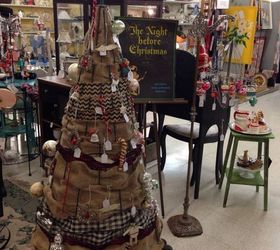 create a little christmas tree farm, My Christmas decorations at the antique mall