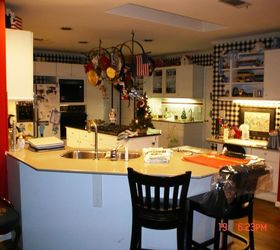 project case study kitchen renovation from 80 s to now, doors, home improvement, kitchen design, kitchen island, Kitchen BEFORE Dark dated with laminate cabinetry that was popular back in the 80 s