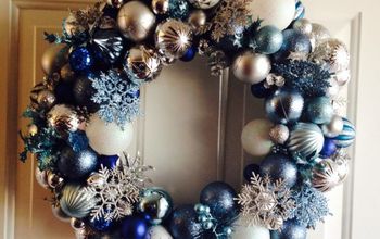 Frozen Inspired Ornament Wreath