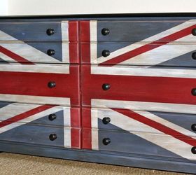 chalk painted furniture, chalk paint, painted furniture, Traditional Union Jack painted in chalk paint dark wax and heavy distressing