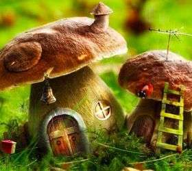 11 creative mushroom projects for your garden, Fairy Garden Houses