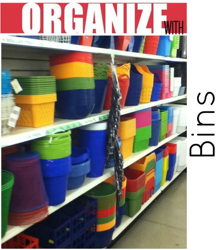 organize your whole house with one trip to the dollar store, organizing, storage ideas, 13 ways to organize with dollar store bins