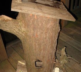 garden stump house, crafts, woodworking projects