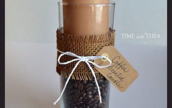 Regalo DIY de una vela aromática de granos de café