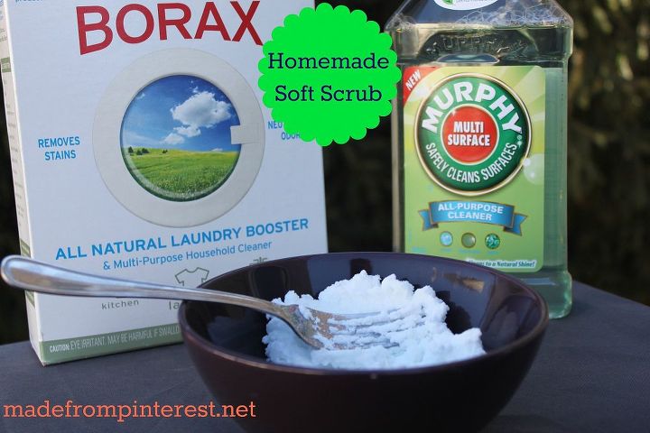 homemade soft scrub, cleaning tips