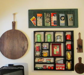 kitchen wall display, home decor, kitchen design, repurposing upcycling, The whole display