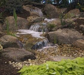 tis a privilege to live in colorado, outdoor living, ponds water features, Colorado moss rock enhances this pondless water feature