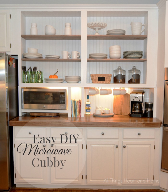 Built In Cupboard W a Microwave Cubby Hometalk Built In Cupboard W a Microwave Cubby Hometalk