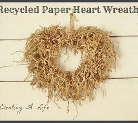 recycled paper heart wreath, seasonal holiday d cor, valentines day ideas, wreaths