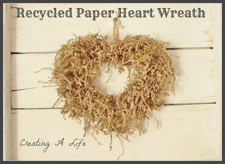 recycled paper heart wreath, seasonal holiday d cor, valentines day ideas, wreaths