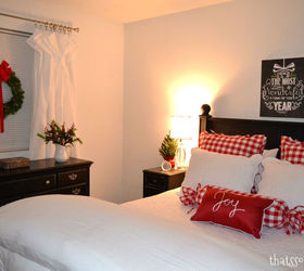 diy winter christmas bedroom, bedroom ideas, christmas decorations, crafts, seasonal holiday decor, reupholster
