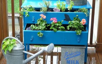 My Whimsical Dresser Planter (featured in Flea Market Gardens Magazine)!