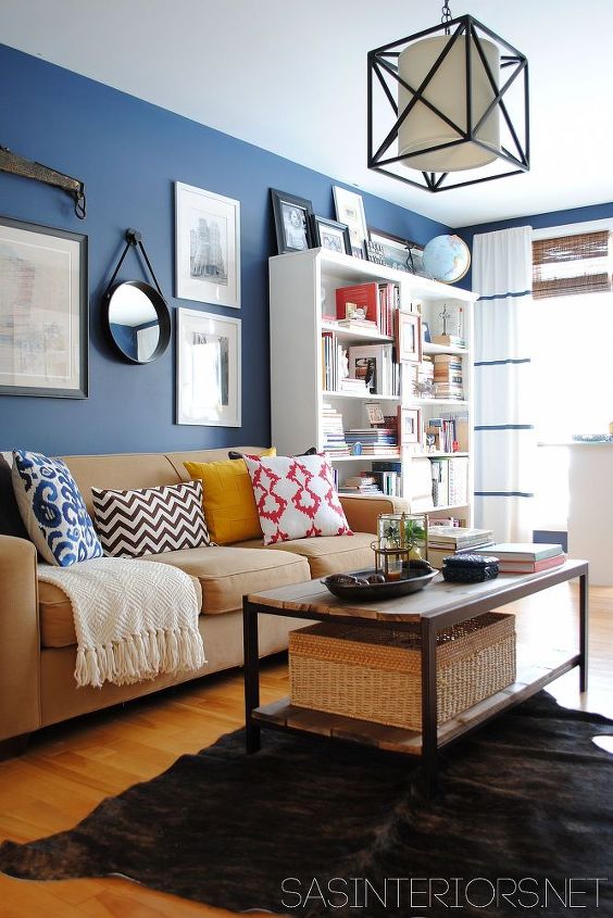 a newly designed home office family room, home decor, living room ideas