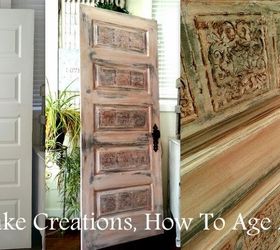 how to age a brand new door, diy, doors, how to, painted furniture, repurposing upcycling