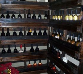 diy wine cabinet made out of crates, diy, pallet, storage ideas, Wine Cabinet made out of old crates