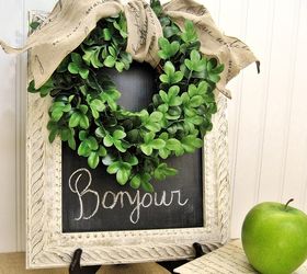 boxwood and french script bargains, crafts, home decor