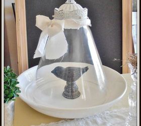 the diy cloche from light fixture parts, crafts