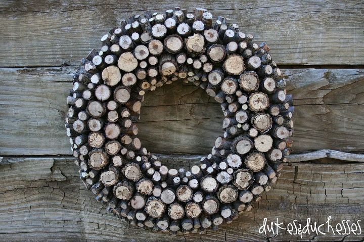a log wreath, crafts, repurposing upcycling, wall decor, wreaths