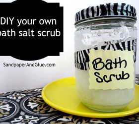 diy bath salt scrub, cleaning tips