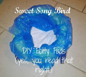 diy potty pads, repurposing upcycling