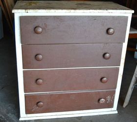 Upcycled Painted Dresser in White and Grey Hometalk