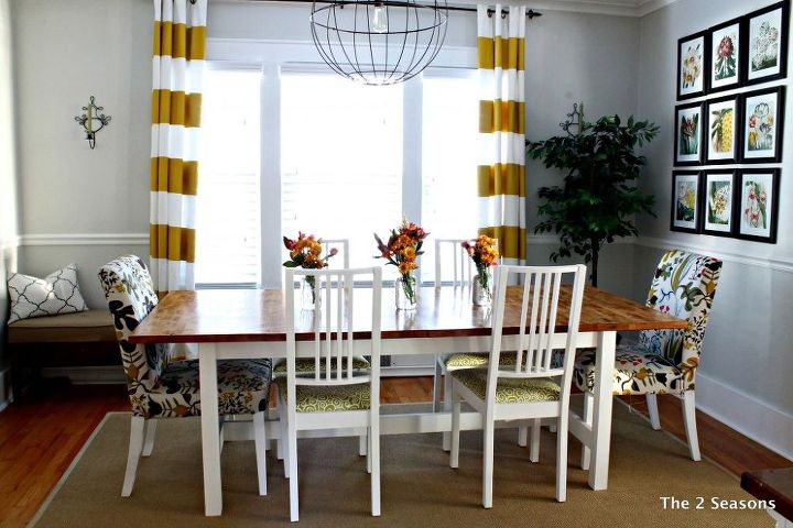 ikea dining table hack, dining room ideas, painted furniture, woodworking projects