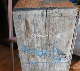 rustic box to rustic spring decor, crafts, repurposing upcycling