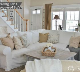 Real Life With White Slipcovers & Tips on Keeping Them Pretty