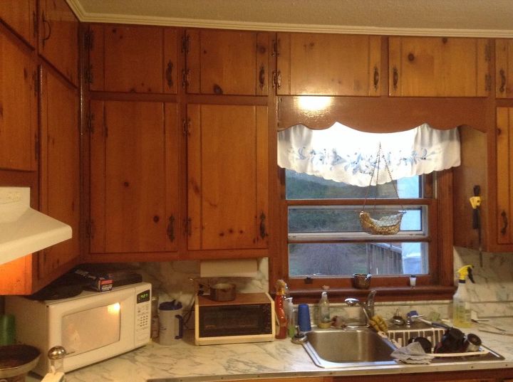 painting over old shellacked cabinets