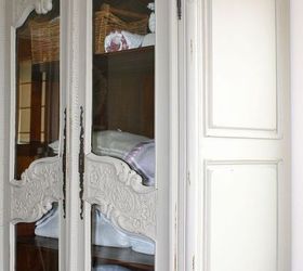our master bedroom, chalk paint, home decor, HUGE armoire painted in ASCP French Linen