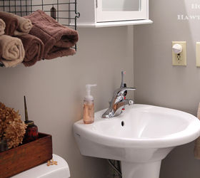 wheelchair accessible bathroom remodel with a touch of industrial decor, bathroom ideas, home decor, home improvement, Although the pedestal sink isn t truly accessible it works for us and opens up the room more than a roll under sink