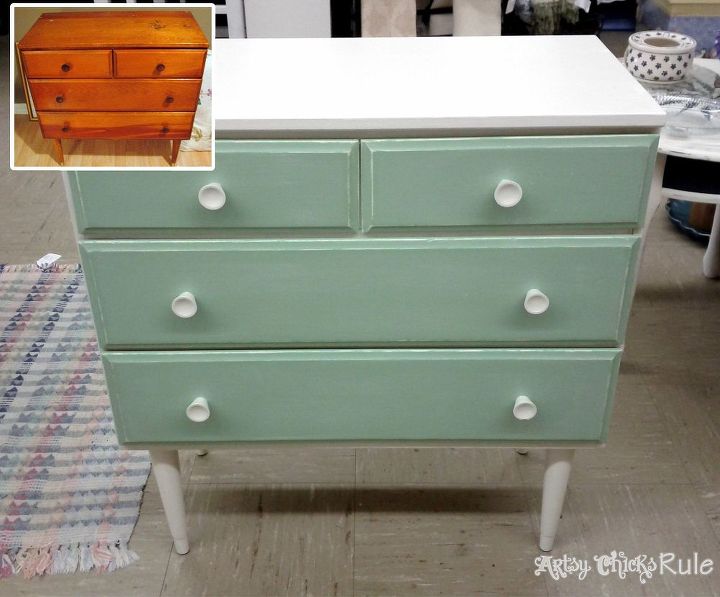 a few of my recent furniture transformations before afters, chalk paint, painted furniture, 5 small dresser painted with chalk paint