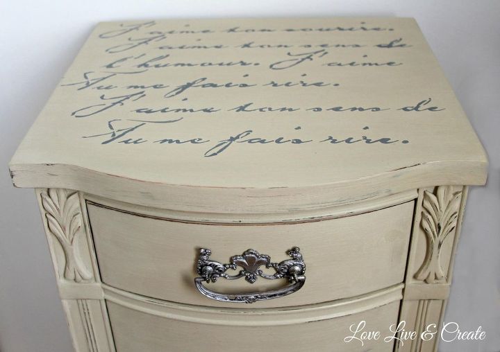 lindo mueble viejo transformado en una romntica mesita de noche shabby chic