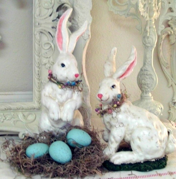 easter decor in the spare bedroom, bedroom ideas, easter decorations, home decor, seasonal holiday decor