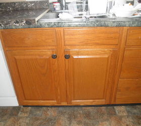 painting oak kitchen cabinets, cabinets, painting, old and singy