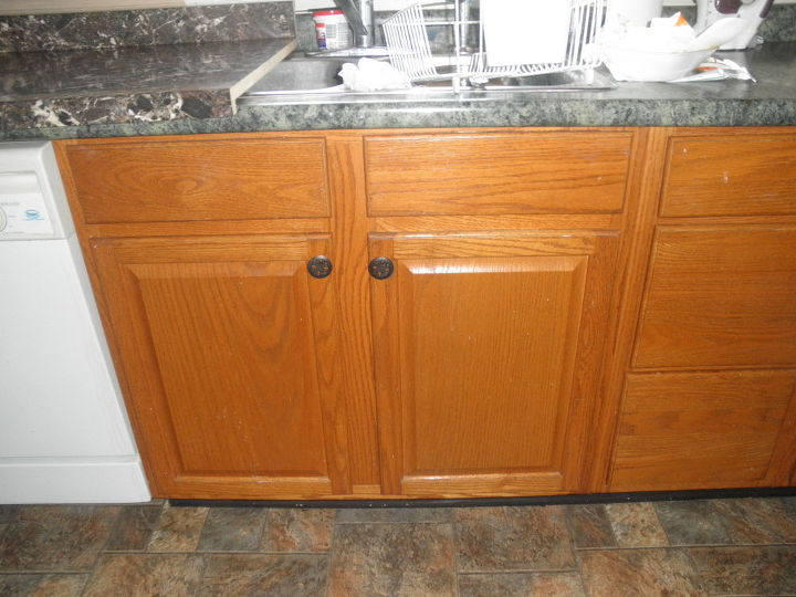painting oak kitchen cabinets, cabinets, painting, old and singy