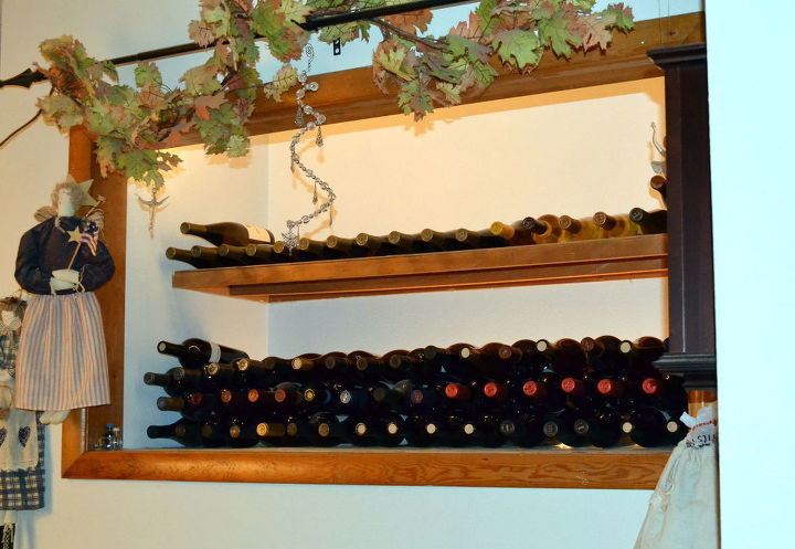 hole in wall to wine storage, storage ideas