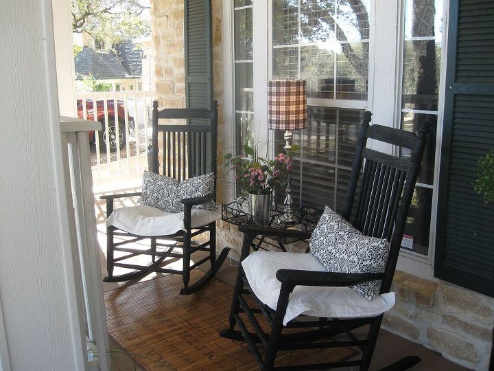 spring front porch, outdoor living, porches