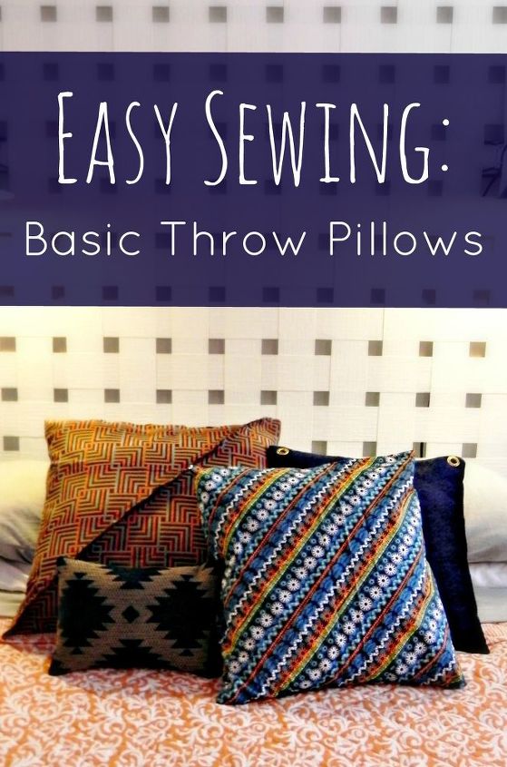 super easy throw pillows, crafts