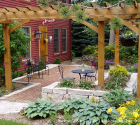 "No Porch... No Problem" ~ Create the "Porch Feeling" with a patio in the front yard, perfect for meeting and greeting!