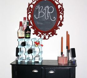 q we drink a lot and need help making this cabinet into a bar any ideas, diy, kitchen cabinets