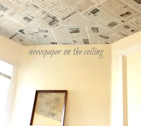 create a focal wall that will hide imperfections for less than 6, home decor, repurposing upcycling, use old newspapers or book pages maps or an atlas as a creative wall covering