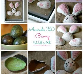 recycle your avocado shells into art, crafts, seasonal holiday decor, 3D Avocado Art
