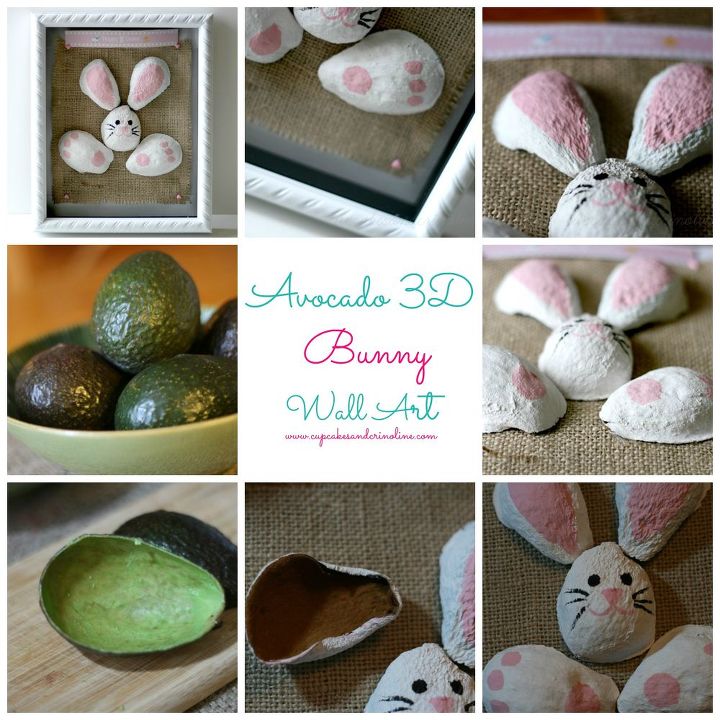 recycle your avocado shells into art, crafts, seasonal holiday decor, 3D Avocado Art