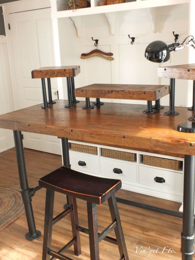industrial desk reveal 1 3, diy, painted furniture, woodworking projects, Follow the story of the Industrial desk