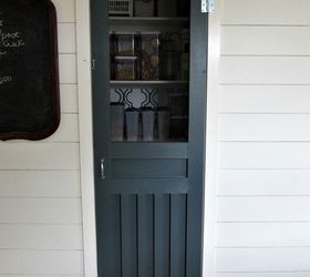 stenciled and organized pantry, closet, painting, Custom screen door we built written about in a separate post