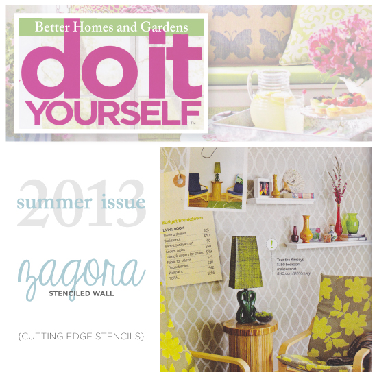 do it yourself magazine features cutting edge stencils, painting, DIY Magazine Summer 2013