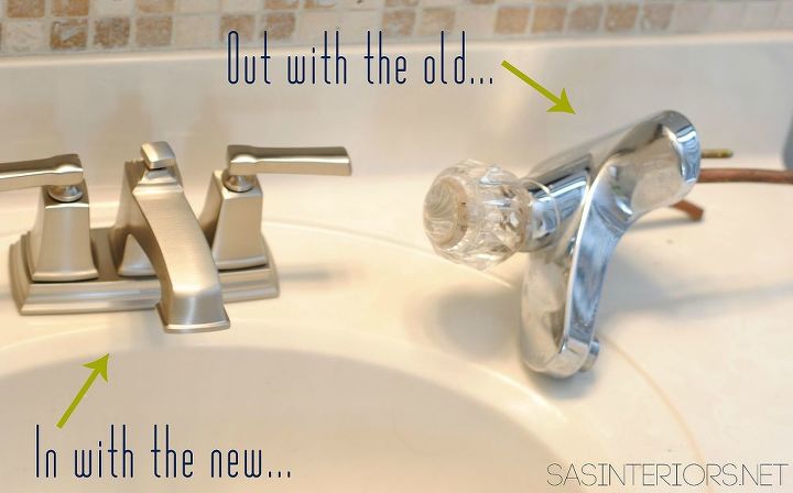 bathroom upgrade with a moen faucet, bathroom ideas, home maintenance repairs