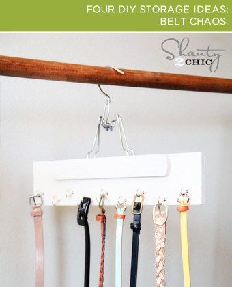 four diy storage ideas, cleaning tips, Belt Chaos Belts are probably the hardest fashion accessories to keep organized Either they re all on one hanger so you have to uproot the entire stack to get to the bottom